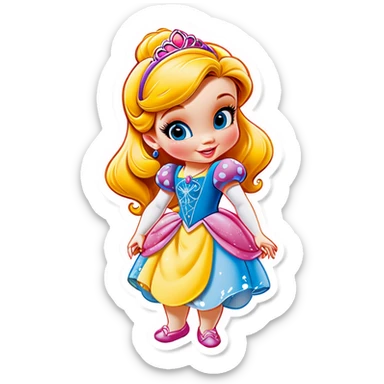 Baby disney princess sticker