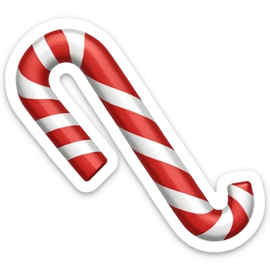 Candy cane single sticker