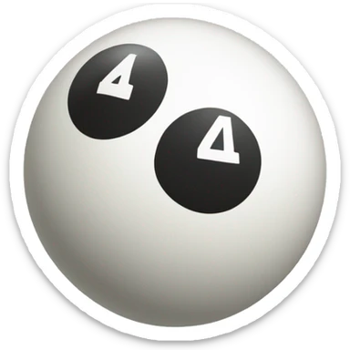 Billard ball number 4 sticker