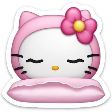 Hello kitty sleep sticker