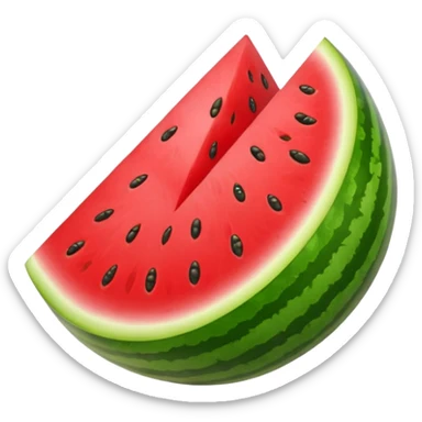 Watermelon half sticker