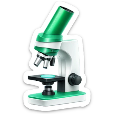 green microscope sticker