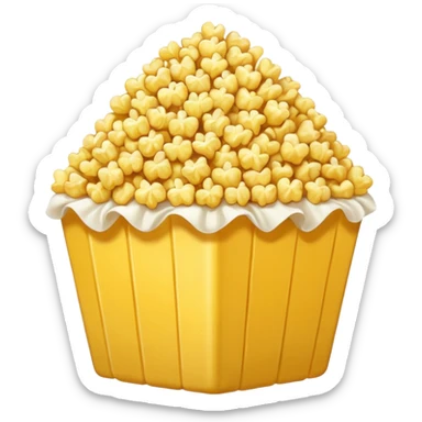 One popcorn  sticker