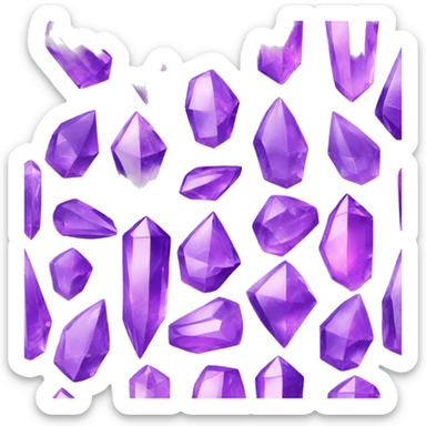 purpul crystal point sticker