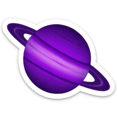 Purpel Saturn sticker