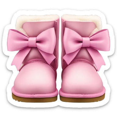 pink bailey bow ugg’s  sticker