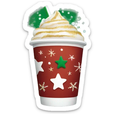 Starbucks holiday cup  sticker