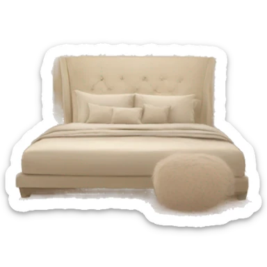 Glam beige decor room sticker