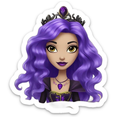 Raven Queen from ever after high sticker