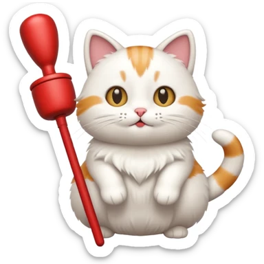 кот с вантузом танцует sticker