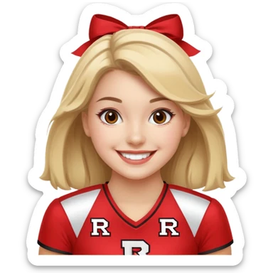 Rutgers Cheerleader sticker