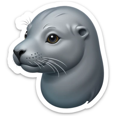 swimming grey sea lion sticker