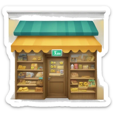 Tienda en teléfono  sticker