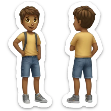 A boy  say i love you to a girl  sticker