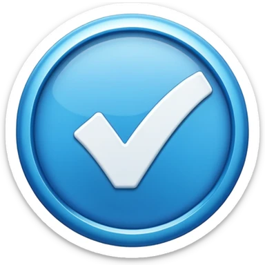 Instagram blue tick verified badge emoji  sticker