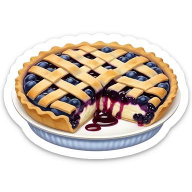 Make an emoji of a blueberry pastry (small) that's broken off a bit so you can see the blueberry jam sticker
