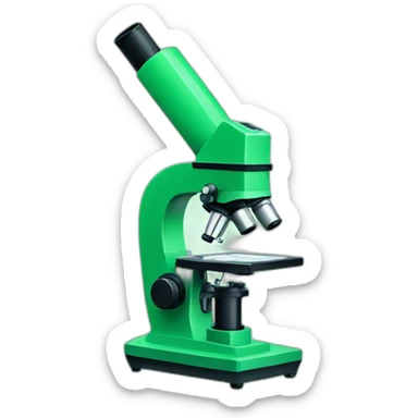 green microscope sticker