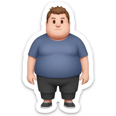 fat person sticker