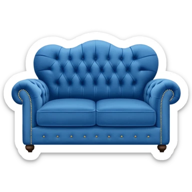 blue sofa sticker