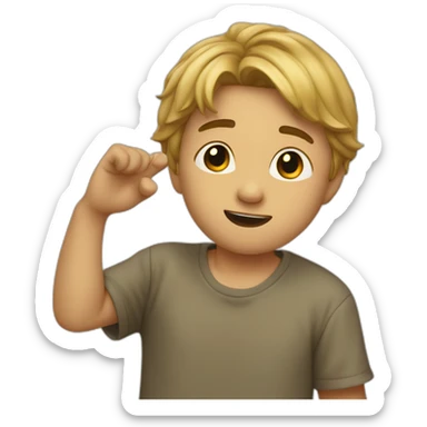 Boy do a dab sticker