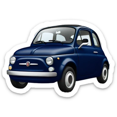 Navy fiat 500 2019 model sticker