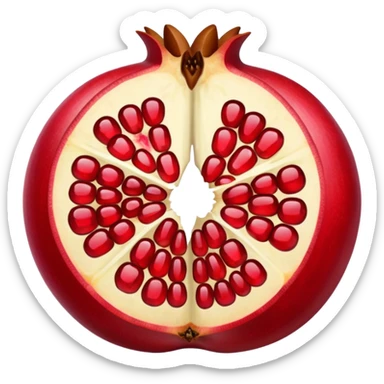 pomegranate sliced sticker