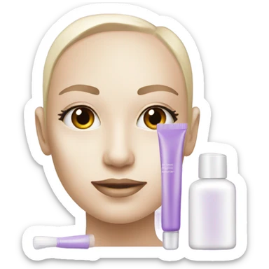 skin care Kit purple sticker