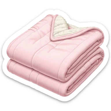 Light pink folded blanket sticker