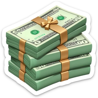 Stack of money  sticker