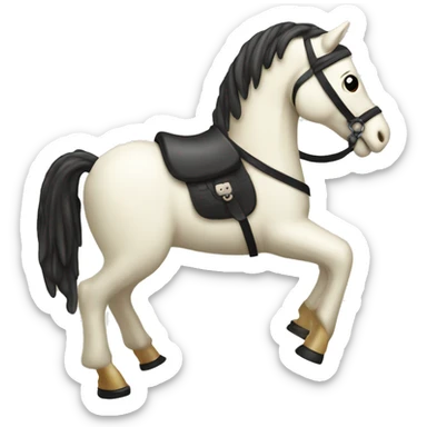 Rocking ivory horse TOY sticker