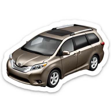 Toyota sienna diecast car sticker