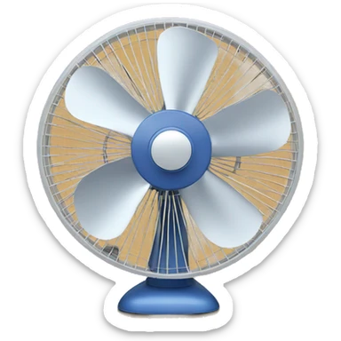 
An electric fan sticker