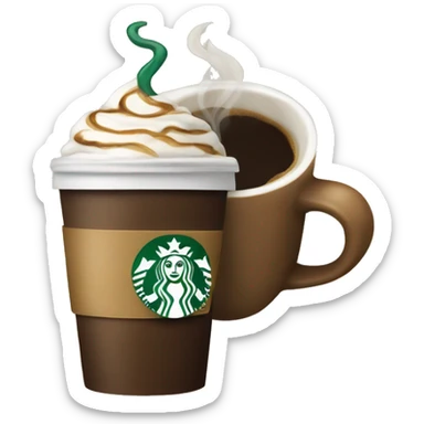 coffee, Starbucks sticker