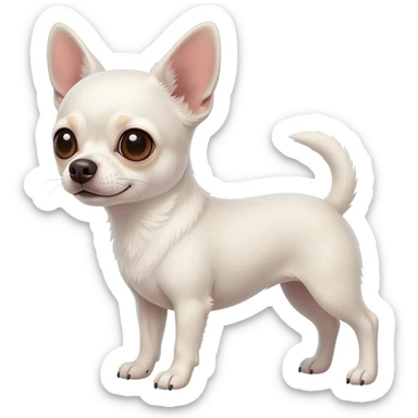 Chihuahua blanc sticker