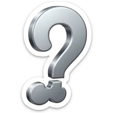 question mark sticker