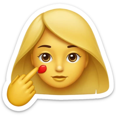 Емодзі малина, рожевого кольору sticker