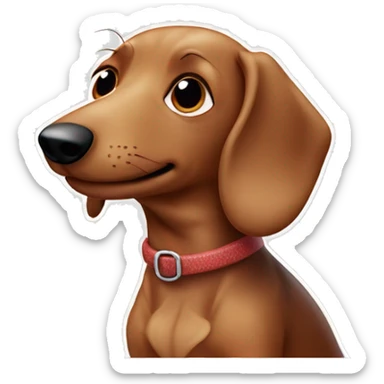 sausage dog ￼ sticker