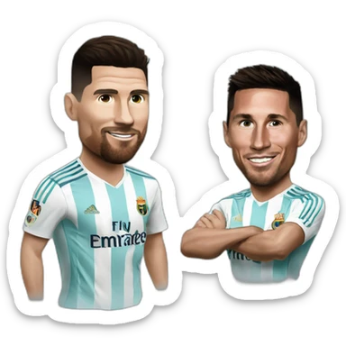 Ronaldo tue messi sticker