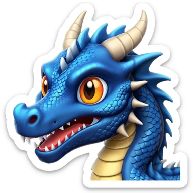 Un dragón furia nocturna mirando de frente animado  sticker