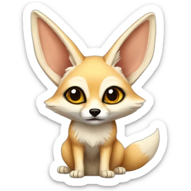 Fennec fox sticker