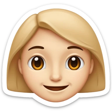 smirking face sticker