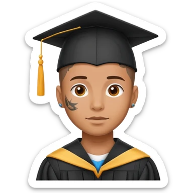 tattoos graduated  sticker