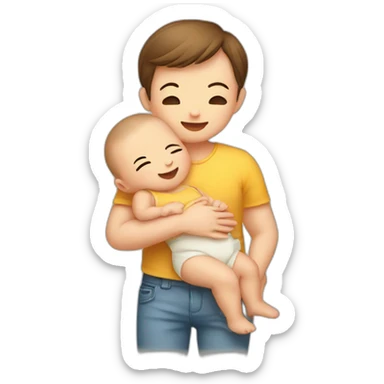 Baby wanting to be carried in lap sticker