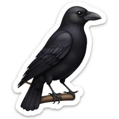 Crow flying sticker
