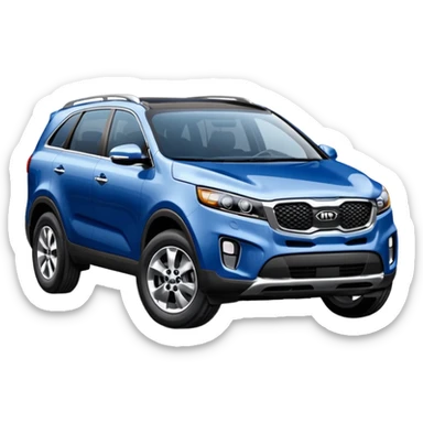 KIA Sorento 2002 год синий цвет sticker