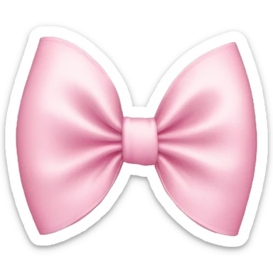 Light pink bow sticker