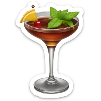 Manhattan coctail sticker