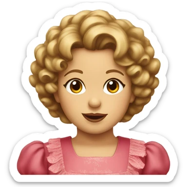 Shirley temple emoji sticker