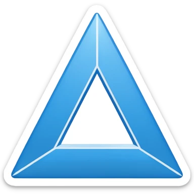Triangle sticker