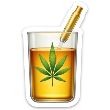 A weed cartridge sticker